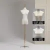 Loja de Roupas Manequim Feminino Suporte Manequim de Meio Corpo Feminino Manequim de Corpo Inteiro Exibição de Vitrine Vestido de Casamento Suporte de Exibição Adereços
