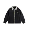 Yidao Vintage 2026 Primavera Nuevo Estilo Japonés Pareja Marca de Moda Bloque de Color Bordado Solapa Chaqueta Unisex Ropa Exterior Ins