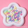 Cuentas de amor de agujero grande de 12 mm cuentas sueltas material tejido con cuentas hecho a mano accesorios para cordones de zapatos colgante para bolsa joyería