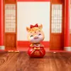 Figura de Bobblehead Criativa Estilo Chinês Deus da Riqueza Decoração de Mesa de Escritório Presente de Ano Novo Presente de Inauguração