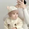 Chapéus de Urso Quentinhos e Fofos para Outono e Inverno, Chapéus com Proteção para Orelhas para Meninos e Meninas, Bebês e Crianças Pequenas, Chapéus de Lã, Chapéus de Tricô para Bebês e Crianças