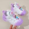 Zapatillas de primavera para niña, zapatos de muñeca con degradado Torre, zapatos con botones nuevos de 2024, zapatos para niños, zapatos para niños que combinan con todo.