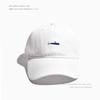 Chapéu bordado com peixe pequeno estilo coreano masculino versátil boné de beisebol japonês boné de aba feminina street verão boné masculino marca de moda ins