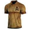 Estación Independiente de Comercio Exterior Explosiones Europeas y Americanas Camiseta de Verano para Hombre Sudadera con Cuello Campana de Manga Corta Suelta para Exteriores Camiseta POLOT