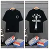 Transfronterizo. Diseño de Marca de Moda 26Ss Estampado de Letras de Herradura. Camisas Casuales de Manga Corta de Moda para Hombres, Mujeres y Parejas