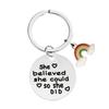 Llavero colgante con letras Novias transfronterizas europeas y americanas Regalo de Navidad Llavero de metal en stock al por mayor