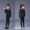 Conjunto de Roupas Fitness para Meninas Roupas Esportivas Apertadas Elástico Secagem Rápida Respirável Basquete Futebol Corrida Roupa Apertada de Base