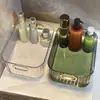Caixa de Armazenamento de Mesa em Acrílico Transparente para Dormitório Mesa Papelaria Estante para Livros Caixa de Arquivo Cesta de Arquivos para Escritório