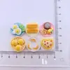 Accesorios de resina de dibujos animados para bricolaje, accesorios, serie desayuno, pegamento crema hecho a mano, pinza para el cabello, funda para teléfono móvil, accesorios para hebilla de zapato, lote