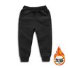 Pantalones de terciopelo para niños otoño e invierno nuevos para niños y niñas color liso cálidos pantalones de terciopelo compuesto pantalones deportivos para bebé venta al por mayor