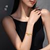 Pulsera de flor de loto heredada de dos generaciones, para mujer, con cuentas de transferencia método antiguo de 24K