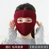 Óculos de inverno máscara facial completa à prova de vento máscara à prova de frio ao ar livre homens e mulheres inverno equitação espessada algodão máscara quente