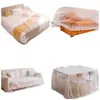 Funda desechable para sofá, cubierta completa con puños elásticos, funda de cama, película plástica a prueba de polvo para protección de muebles del hogar
