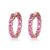 Pendientes de lujo de moda de nicho, elegantes y coloridos con incrustaciones de diamantes y diseño de alta gama, con hebilla para la oreja