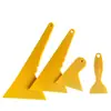 Herramientas y Suministros para Aplicación de Película para Automóviles Película para Vidrio Rasqueta de Agua Borde de Cuchilla Recorte Amarillo Triángulo Mediano y Grande