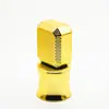 Capa plástica de microfone dourado 15 dentes universal Tampa de garrafa de vidro para perfume tampa spray de baioneta formato especial