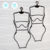 Colgador de plástico blanco para traje de baño expositor de traje de baño para mujer colgador de traje de baño soporte para ropa de traje de baño de una pieza para mujer