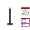 Topes de Puerta Anticolisión sin Taladro para Puertas de Entrada, Tope de Puerta de Goma Extendido, Tope de Puerta de Cristal para Baño de Acero Inoxidable, Color Bronce Antiguo