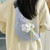 Bolso Casual Nuevo Simple Estilo Ins para Mujer, Lindo Bolso Cruzado de Pecho, Fresco y Versátil, Riñonera Ligera de Viaje para Niñas