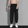 Chaolunbu Transfronterizo Hecho a Medida Leggings de Seda Helada de Secado Rápido Pantalones de Chándal Talla Grande Verano Delgados Pantalones de Nueve Puntos Cordón Fábrica Venta al por Mayor