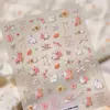 Tensor Retro Encaje Bunny Pegatinas para Uñas Ts-4044 Versátil Relieve Serie Animales de Dibujos Animados Pegatinas para Uñas
