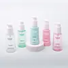 Botella de Loción de Plástico PET Tipo Empuje Personalizada de 50 ml Botella de Loción de Aceite Esencial Botella Recargable de Viaje Material de Empaque para Productos de Cuidado de la Piel