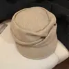 Boina plisada negra estilo japonés inspirada en Yamamoto para mujer, nueva colección otoño/invierno 2026, gorra retro de pico de pato, gorra de pintor