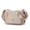 Bolso de Hombro Único de Tela de Color Sólido Gran Capacidad Multicapa Casual para Viajes Diarios Bolso Cruzado Bolso para Mamá de Mediana Edad Mochila para Salir Bolso de Hombro Único
