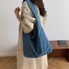 Bolsa Casual Cor Sólida Simples da Moda 2025 Verão Nova Elegante Bolsa Tote de Ombro Único Transversal Bolsa da Moda