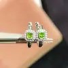 Hebilla de Pendiente de Diópsido Natural Plata 925 Chapado en Oro Blanco Tamaño de Piedra Principal 3mm Soporte Natural para Pruebas Venta en AliExpress