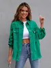 En stock 2025 Europa y Estados Unidos transfronterizo nuevo casual largo abrigo de mezclilla mujer holgado agujero costura chaqueta