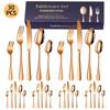 Popular Conjunto de Talheres de Aço Inoxidável 1010 Transfronteiriço Conjunto de 16/24/30 Peças Faca de Churrasco, Garfo, Colher Conjunto de Talheres Estilo Ocidental