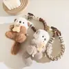 Muñeca Perezosa Gris Marina Linda Colgante Juguete de Peluche Lanyard para Teléfono Móvil Colgante de Bolso Llavero Muñeca Muñeca