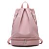 Separación Seco y Húmedo Posición para Zapatos Mochila de Fitness Bolsa Deportiva Bolsa de Equipaje Mochila de Viaje Ligera de Tela Oxford con Impresión de Logo