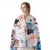 Manta de flanela transfronteiriça com um design de gato fofo e único, impressa digitalmente, confortável e macia, disponível para comércio internacional da Amazon