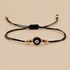 Pulseira olho de diabo transfronteiriça europeia e americana novo estilo boêmio pulseira ajustável de corda de cera com olho tecida à mão