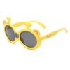 Gafas de sol de silicona suave para niños, niñas, para tomar fotos, oso de dibujos animados personalizado, niños, niños, viajes, protección UV, polarizadas, 2026 Marco pequeño