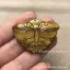 Billetera colgante de piedra ojo de tigre natural color amarillo dorado para hombre y mujer, colgante de jade tallado, colgante tridimensional