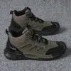 Zapatos de senderismo para hombre de caña alta con suela gruesa para exteriores WXY-R935C