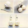 Aretes de Perlas de Agua Dulce Europeas y Americanas Moda Simple Aretes de Gancho Pequeños Frescos Elegantes Aretes Elegantes Joyería para la Oreja Estilo Coreano