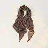 Bufanda Nueva de Estilo Coreano Imitación Cachemir para Mujer Otoño e Invierno, Bufanda Larga Diagonal con Correas para Hombro, Estilo Artístico, Combinación de Colores Maillard