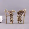 Figura de rana vintage de latón más vendida transfronteriza, decoración de rana personalizada, regalo coleccionable, artesanía de cobre
