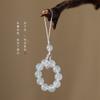 Corriente Nacional Original Fresco Dulce Sueño Acuamarino Tesoro/Anillo de Piedra Tianhe Hebilla Cadena de Teléfono Móvil Resistente a Caídas Exquisita/Cadena de Bolso
