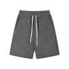 Textura de Algodão e Linho Relaxado Linho Casual Shorts Listrados Masculino Verão 2026 Novo Solto Calças de Comprimento Médio