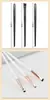 Set de 3 Pinceles Delineadores de Ojos con Forma de Hoja, Pincel Biselado para Cejas para Delineado de Precisión, Relleno y Definición