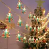 Cadena de Luces LED Decoraciones Navideñas Muñeco de Nieve Anciano Luces de Árbol de Navidad Luces de Ambiente para Interiores Luces Decorativas Románticas para Fiestas