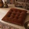 Almofada Espessa para Cadeira Futon, Almofada Simples para Assento de Escritório, Almofada de Pelúcia Dupla Face para Cadeira de Jantar, Almofada Antiderrapante para Aluno de Sala de Aula, Almofada para Assento