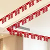 Conjunto completo de decoración para sala de bodas con alegres decoraciones colgantes, flores para tirar, boda, casa nueva, sala de estar para hombre, dormitorio, red roja