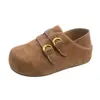 Zapatos Birkenstock Retro de Cobertura Total con Aumento Oculto de Altura para Mujer Nuevo Estilo Otoño 2026 Suela Gruesa Versátiles Casuales Mocasines Slip-on