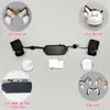 Cauda de Gato Elétrica Balançável com Controle Remoto Cauda Animal de Pelúcia Artificial Recarregável Cosplay Exposição de Quadrinhos Cauda de Gato Móvel